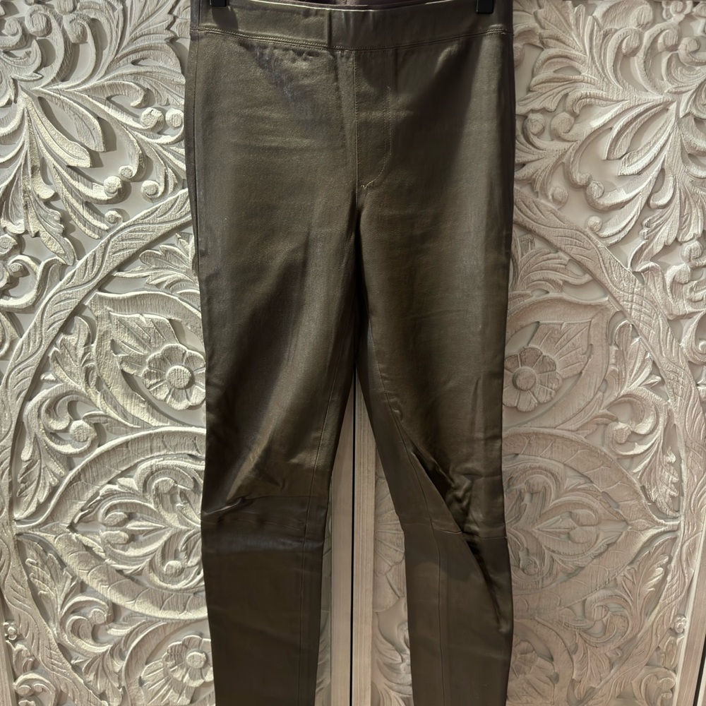 Helmut Lang skinny leather pants